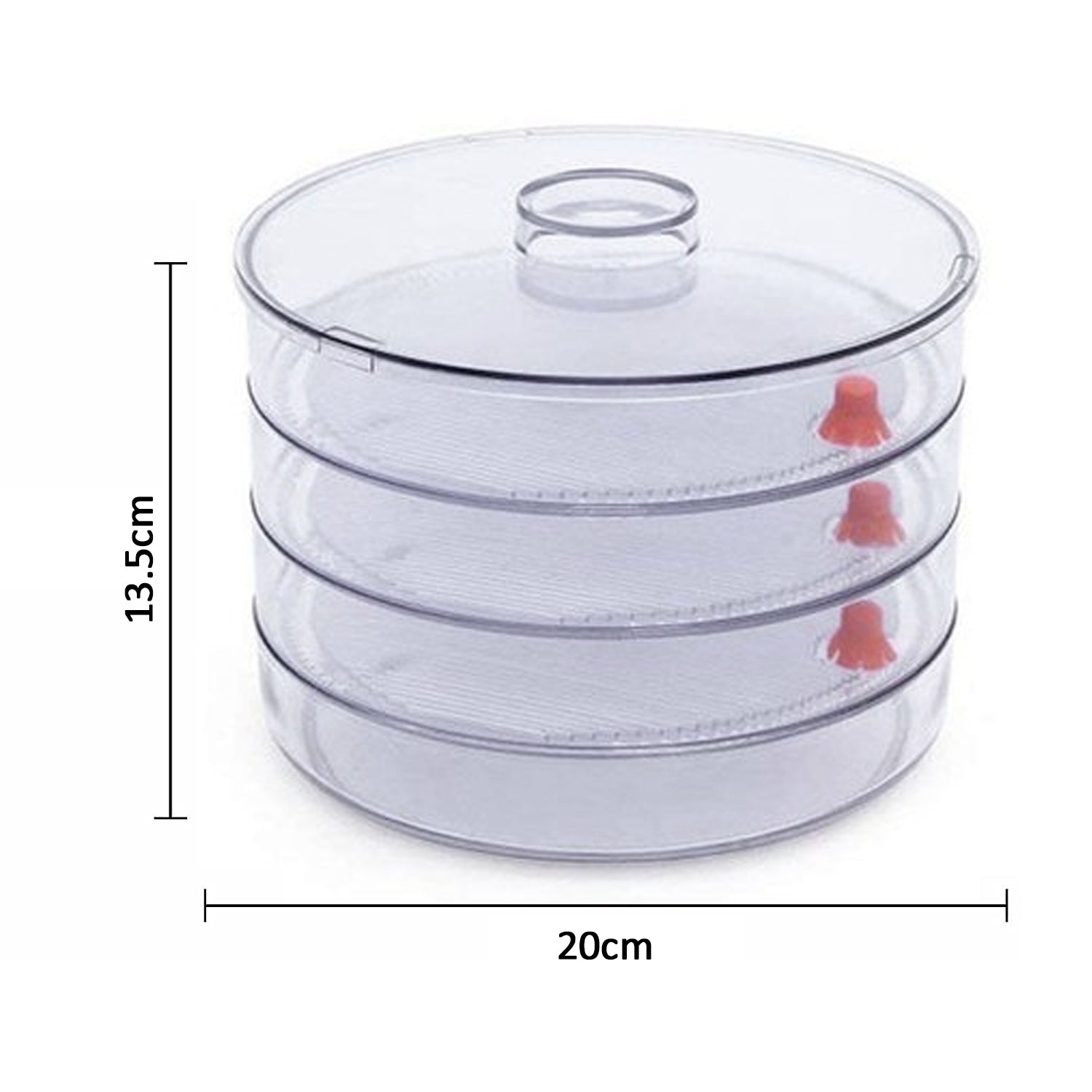 070 Plastic 4 Compartment Sprout Maker, White Royal -X Impex