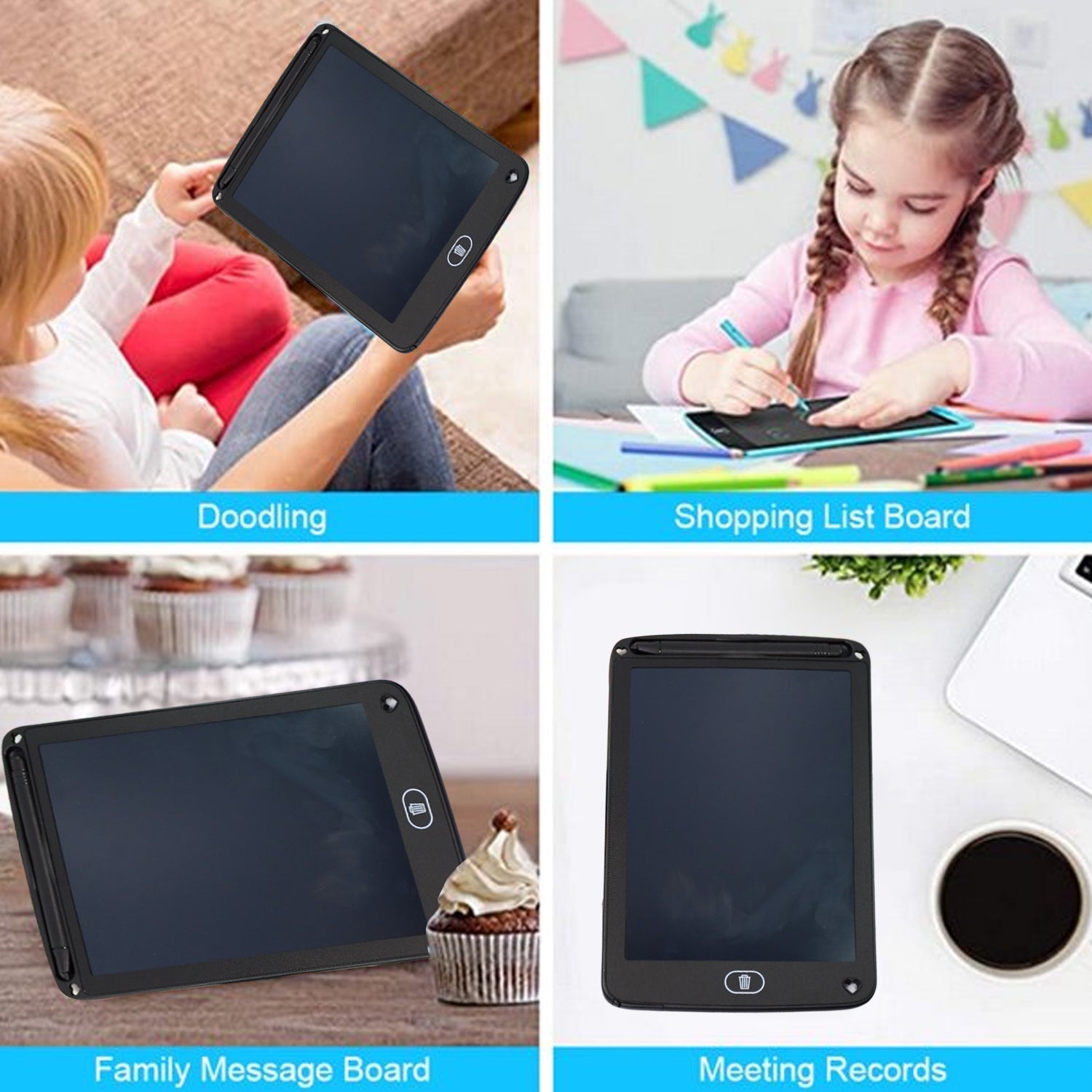 1360A LCD PORTABLE WRITING PAD/TABLET FOR KIDS - 8.5 INCH DeoDap