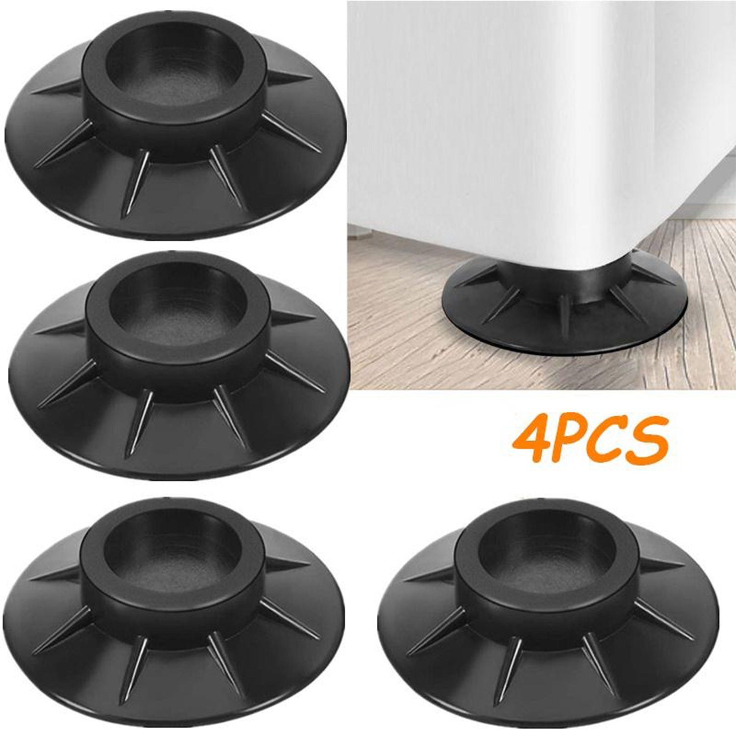 4829 4 Pc Furniture Vibration Pad used to hold and supporting tables and stools in all kinds of places like household and official etc. DeoDap