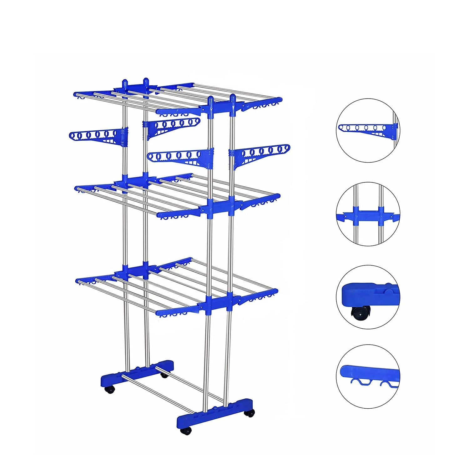 0733 Stainless Steel Cloth Drying Stand DeoDap