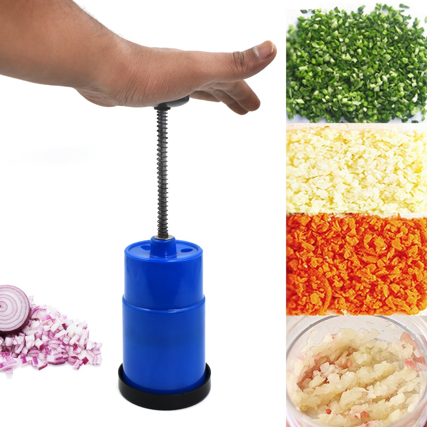 2411 Onion Vegetable Hand Press Cutting Chopper DeoDap