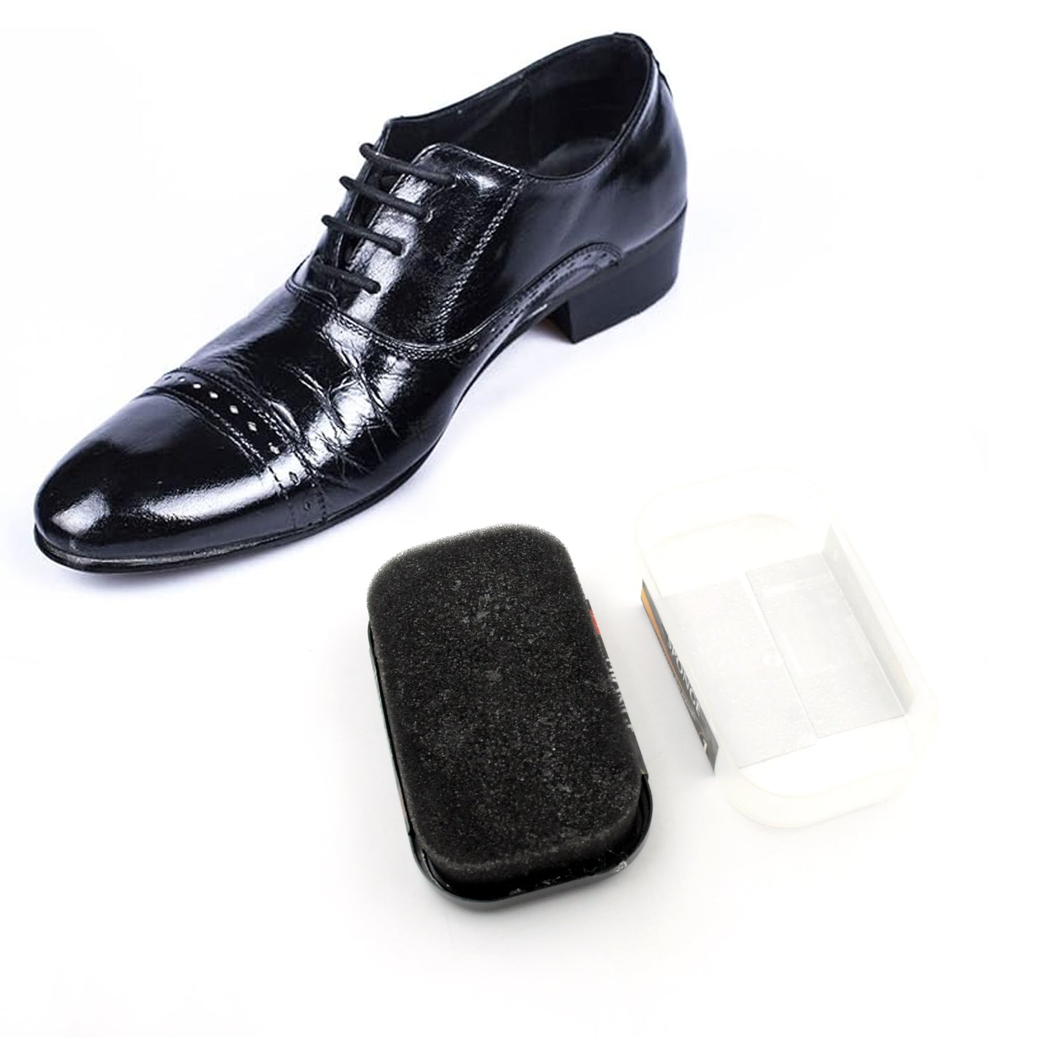 7559 Shoe Shiner and Shoe Polish For All Colours Leather Shoes, Formal Shoes, Oxford Shoes & Dress Shoes (1 Pc)