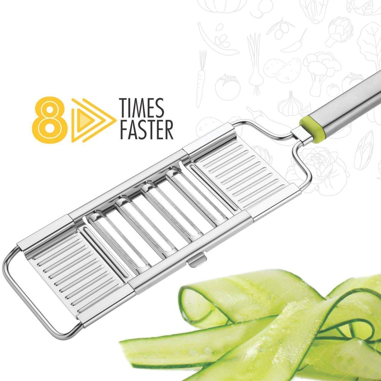 2598 Multipurpose 3 in1 Stainless Steel Grater and Slicer DeoDap