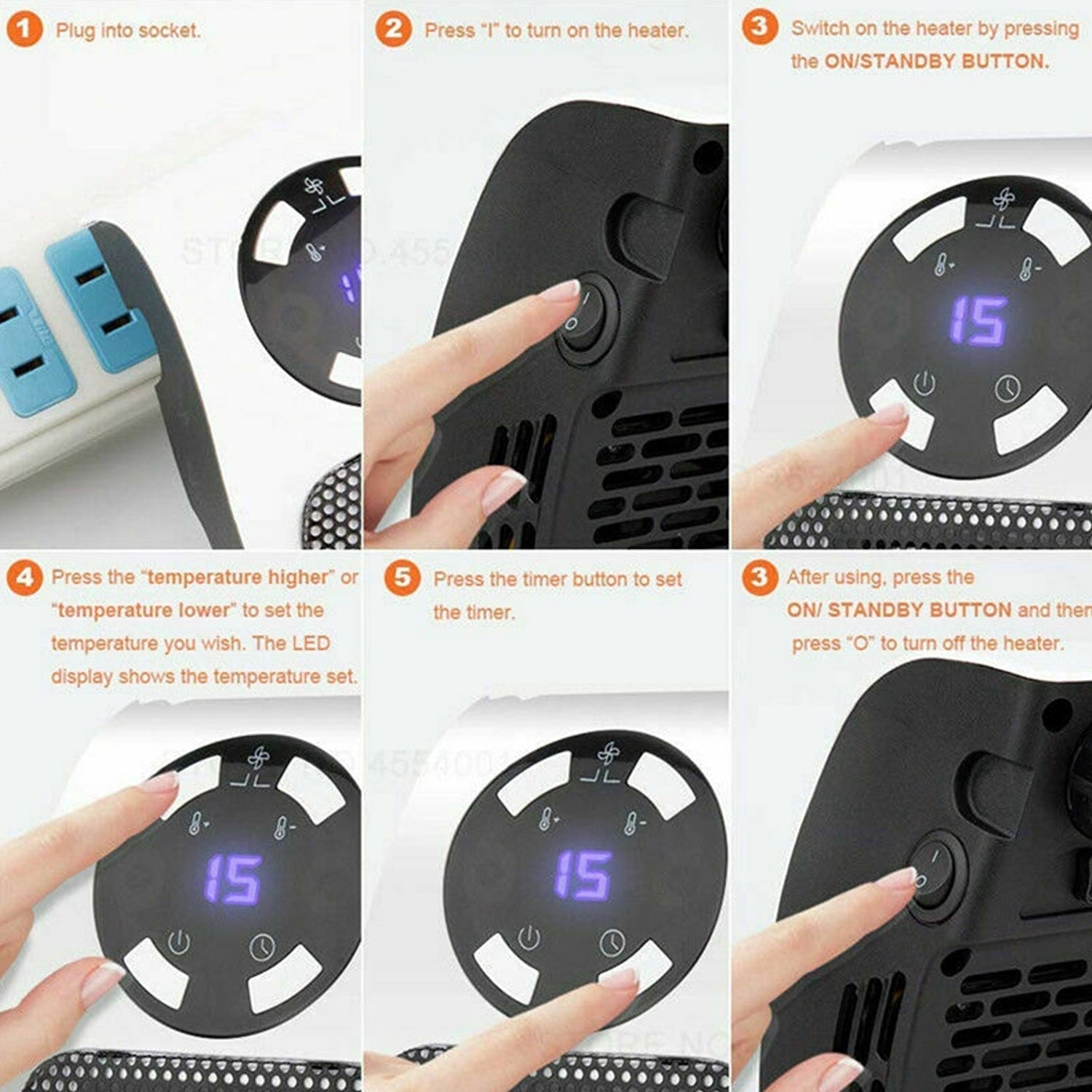 6033 Portable Electric Heater Mini Fan Heater Desktop Household DeoDap