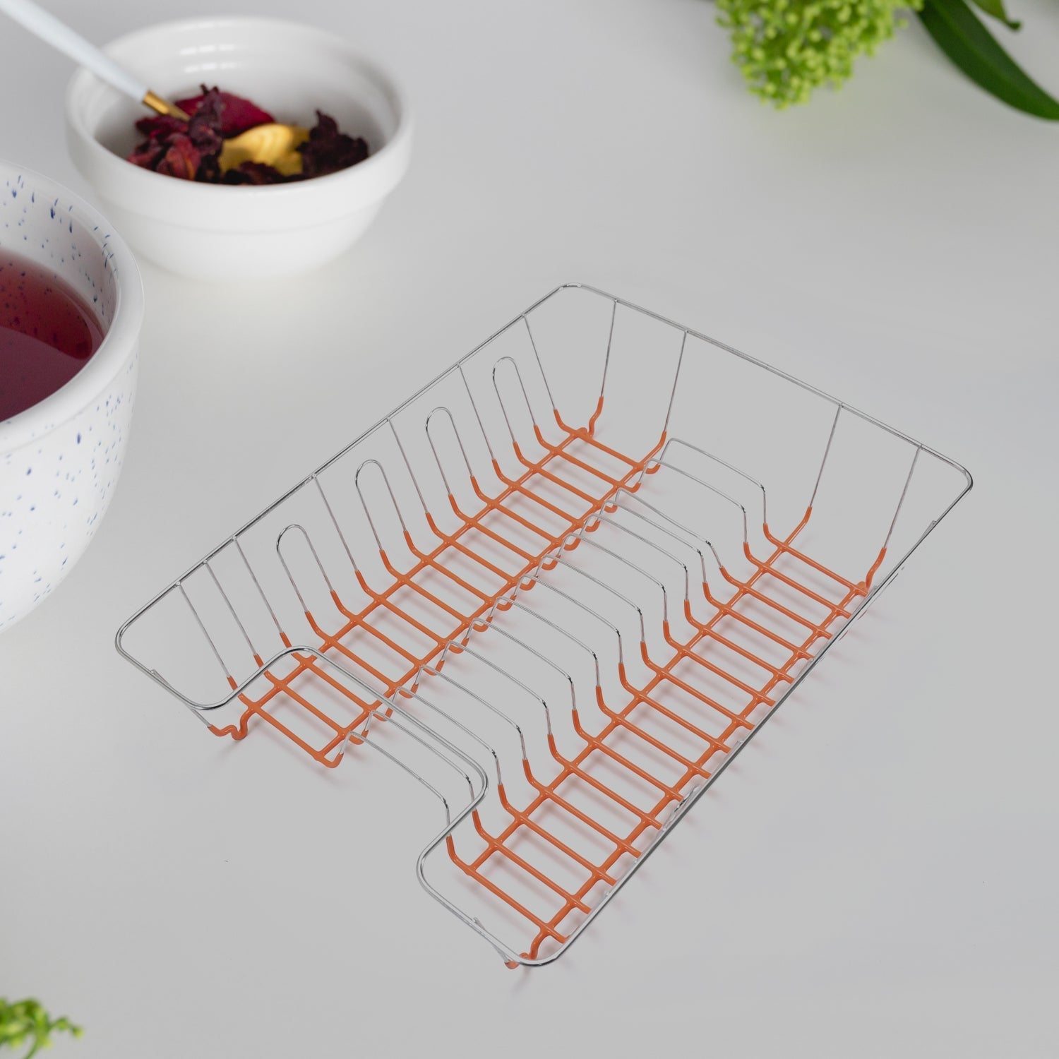 5259 HIGH GRADE DISH DRAINER BASKET/PLATE SINK STAND/PLATE DRYING RACK DeoDap