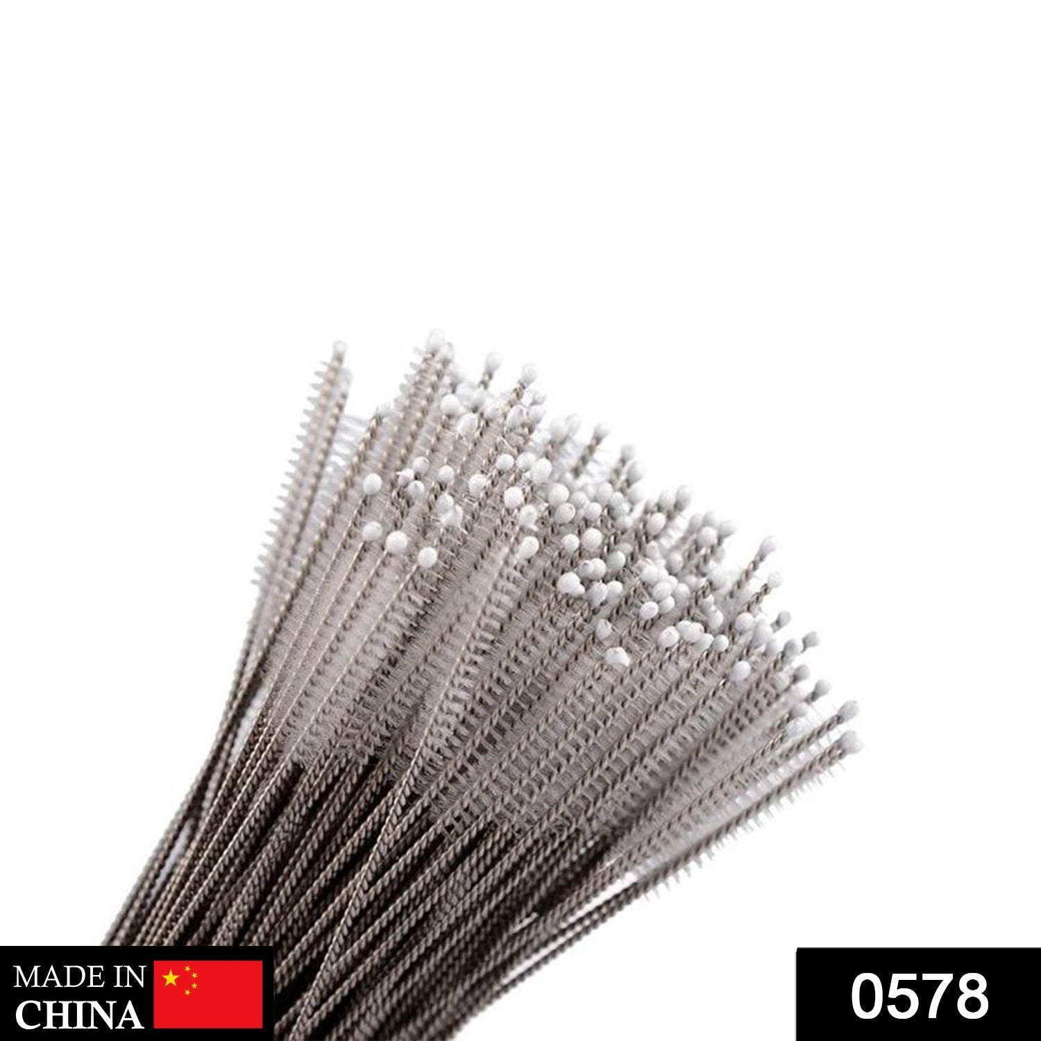 578 Stainless Steel Straw Cleaning Brush Drinking Pipe, 23mm 1 pcs DeoDap