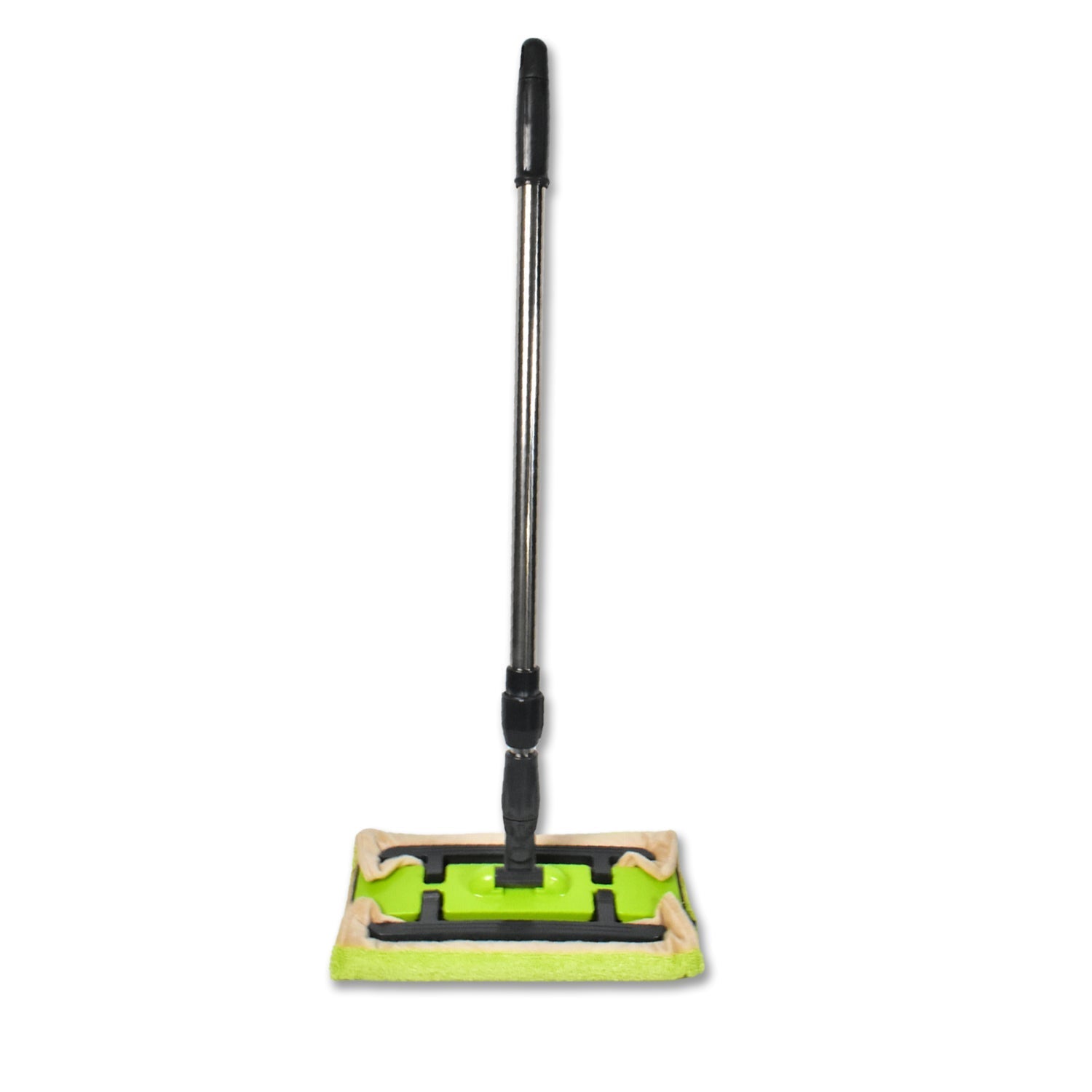 7870 DRY CLEANING FLAT MICROFIBER FLOOR CLEANING MOP WITH STEEL ROD LONG HANDLE DRY MOP DeoDap