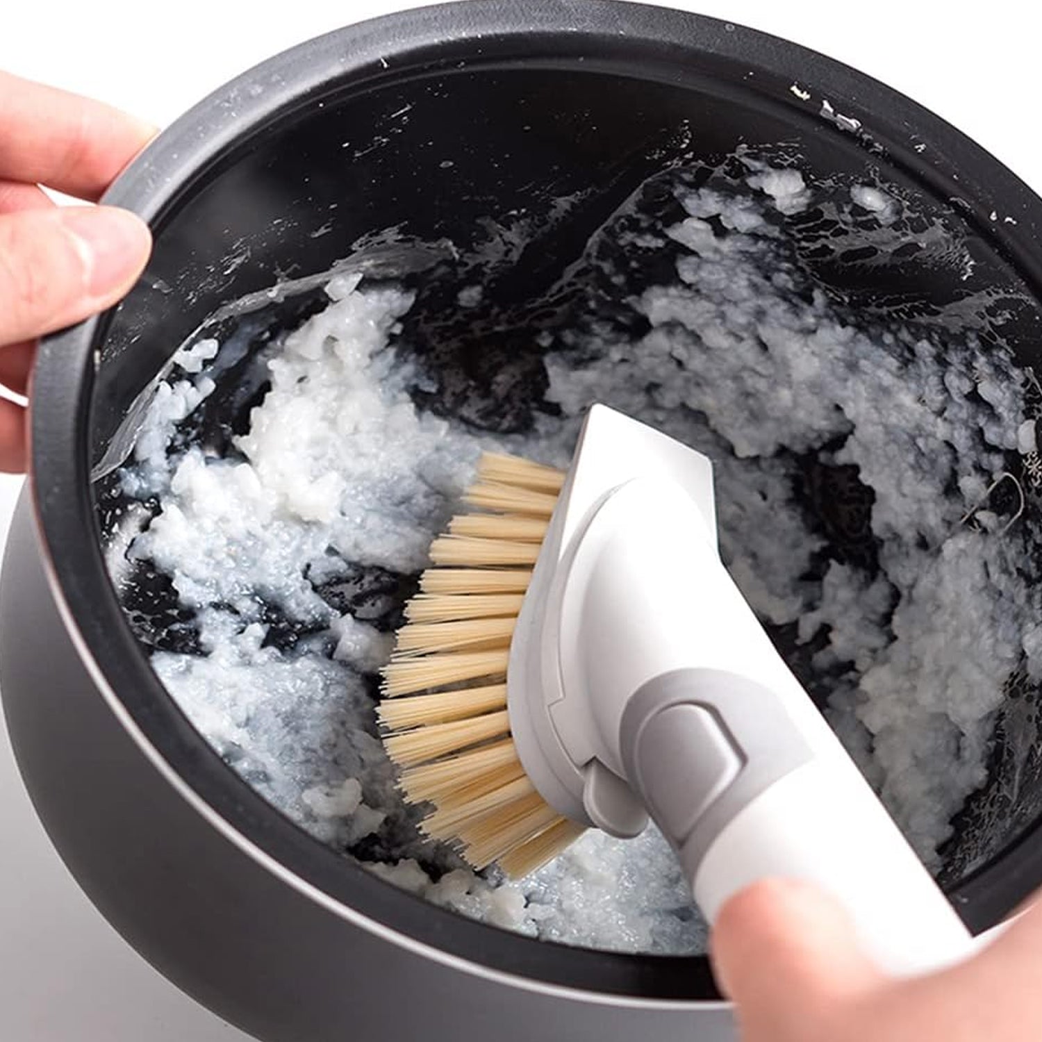 5939 Cleaning Brushes Set, Scrub Brush Bathroom Brush, Long Handle Liquid Dispenser Pot Washing Brush