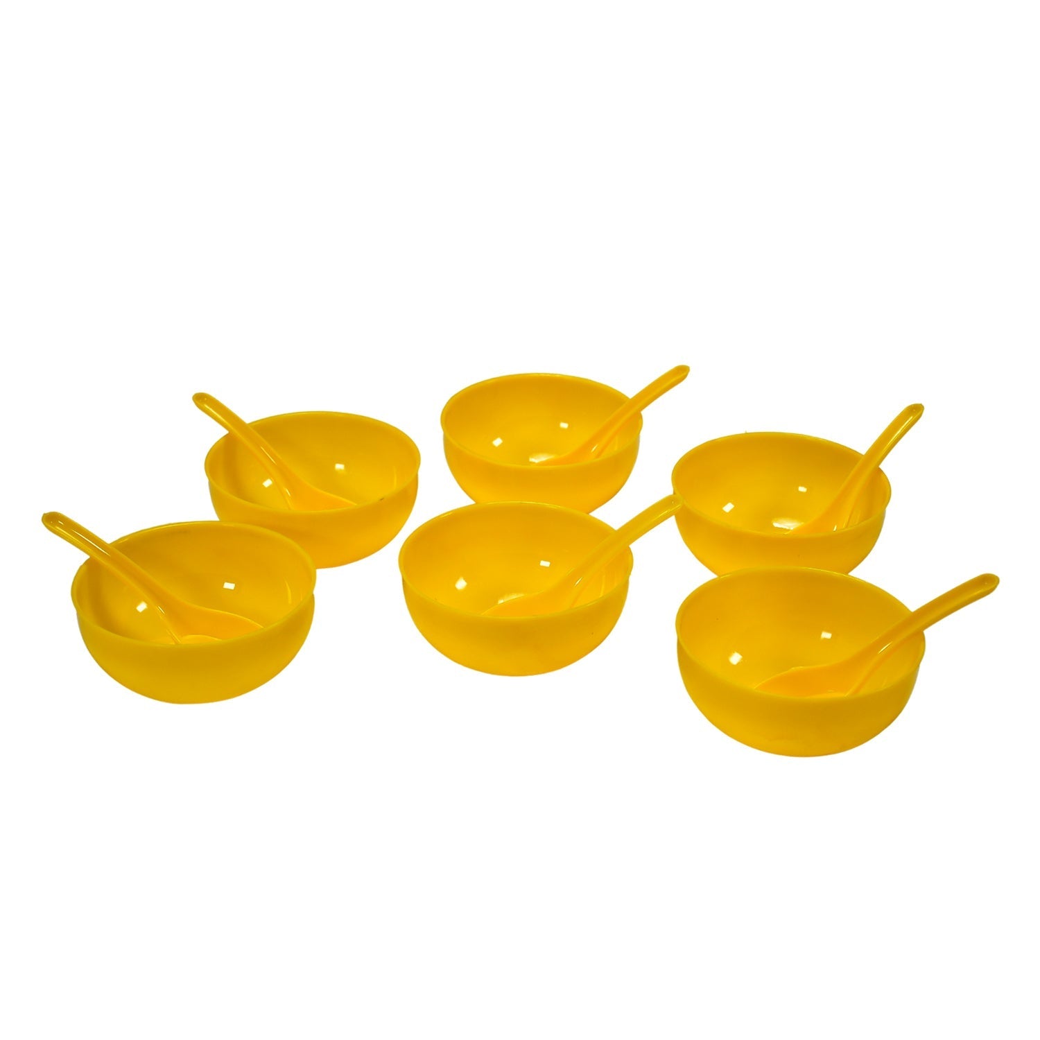 5105 Soup Bowl Spoon Set Plastic For Kitchen & Home Use DeoDap