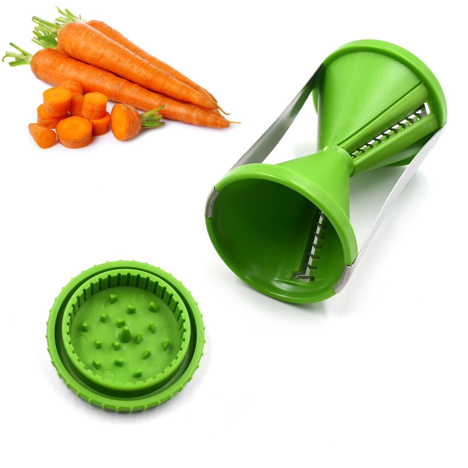 1853 Portable Spiralizer Vegetable Slicer Handheld Spiralizer Peeler Stainless Steel Spiral Slicer For Salad Vegetables Fruit Slicer