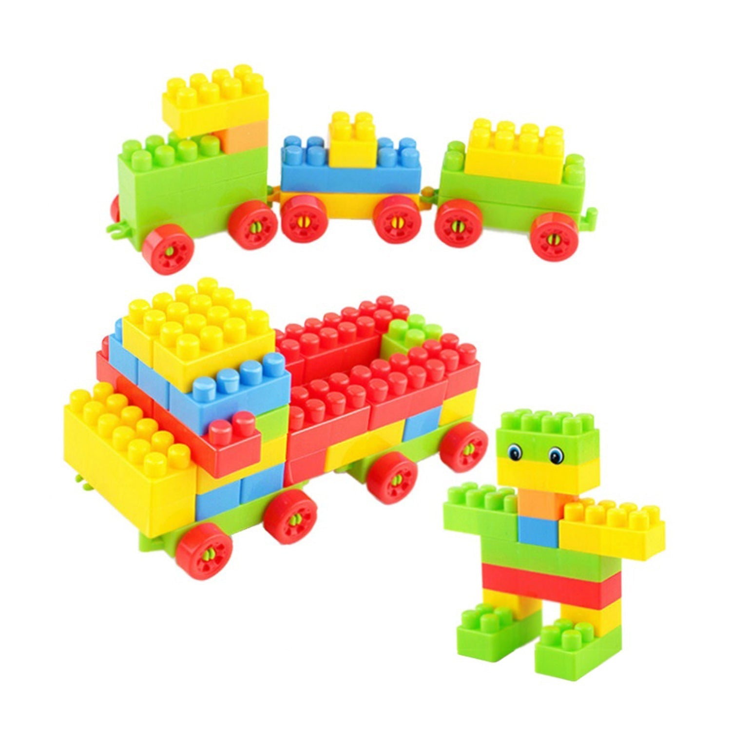 8076 100pc Building Blocks Early Learning Educational Toy for Kids DeoDap