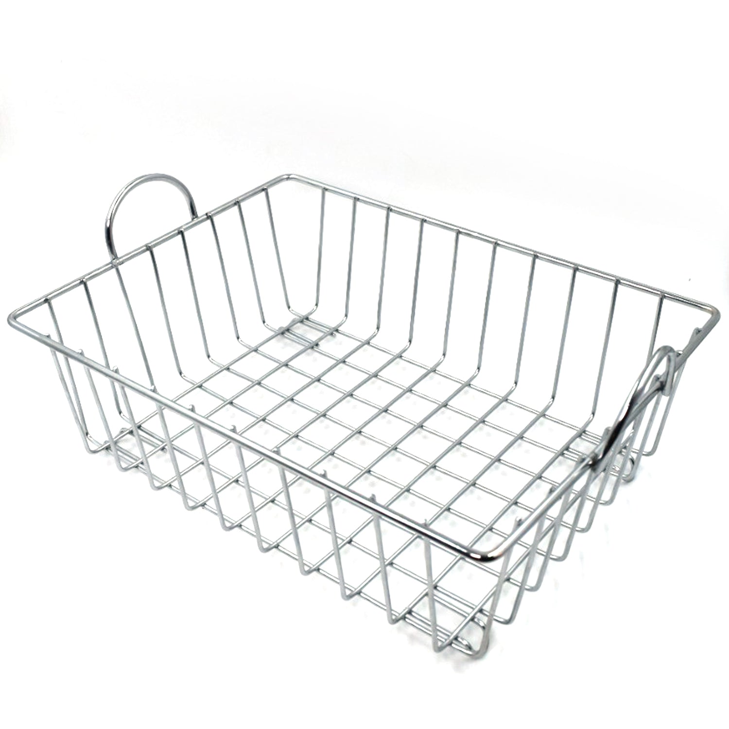 2743 SS Square Basket Stand used for holding fruits as a decorative and using purposes in all kinds of official and household places etc. DeoDap