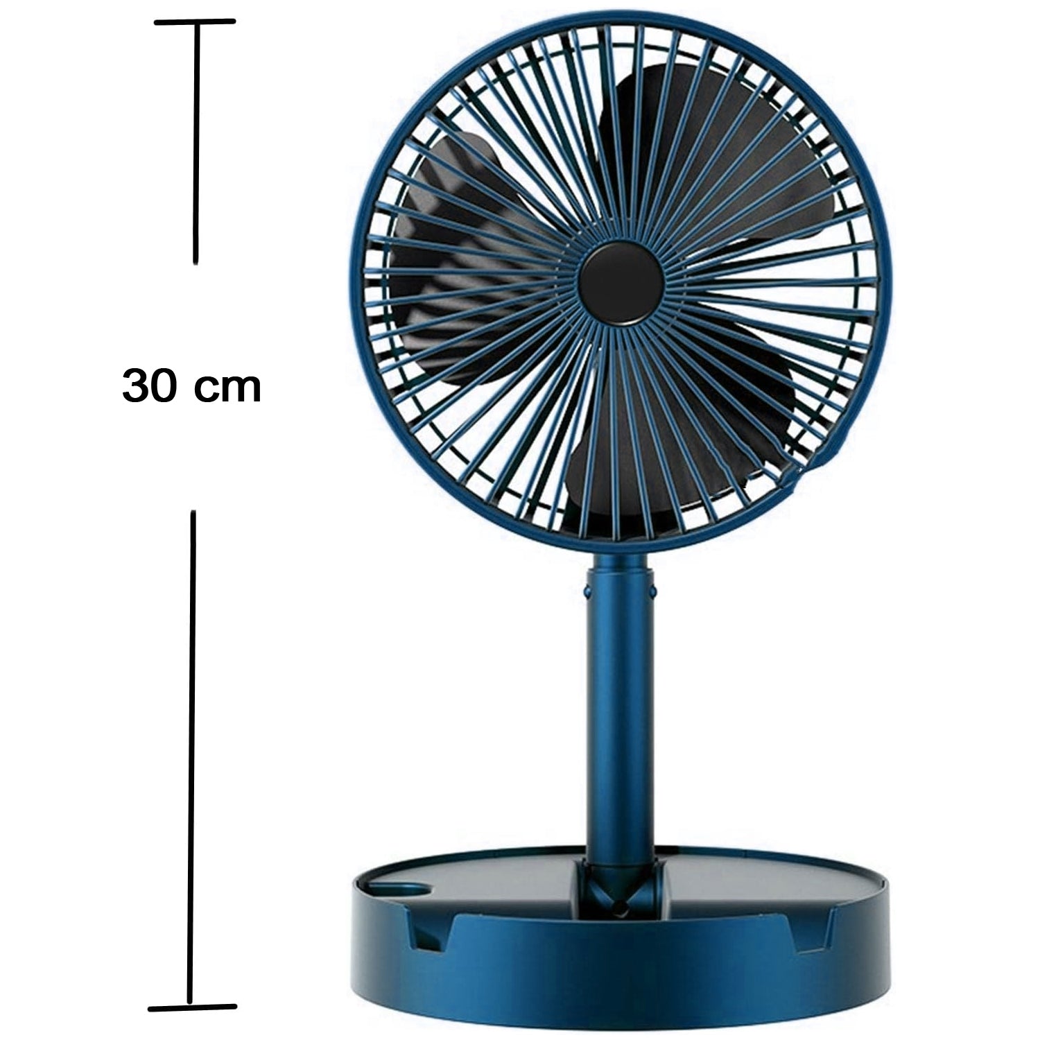 4613A Telescopic Electric Desktop Fan, Height Adjustable, Foldable & Portable for Travel/Carry | Silent Table Top Personal Fan for Bedside, Office Table DeoDap