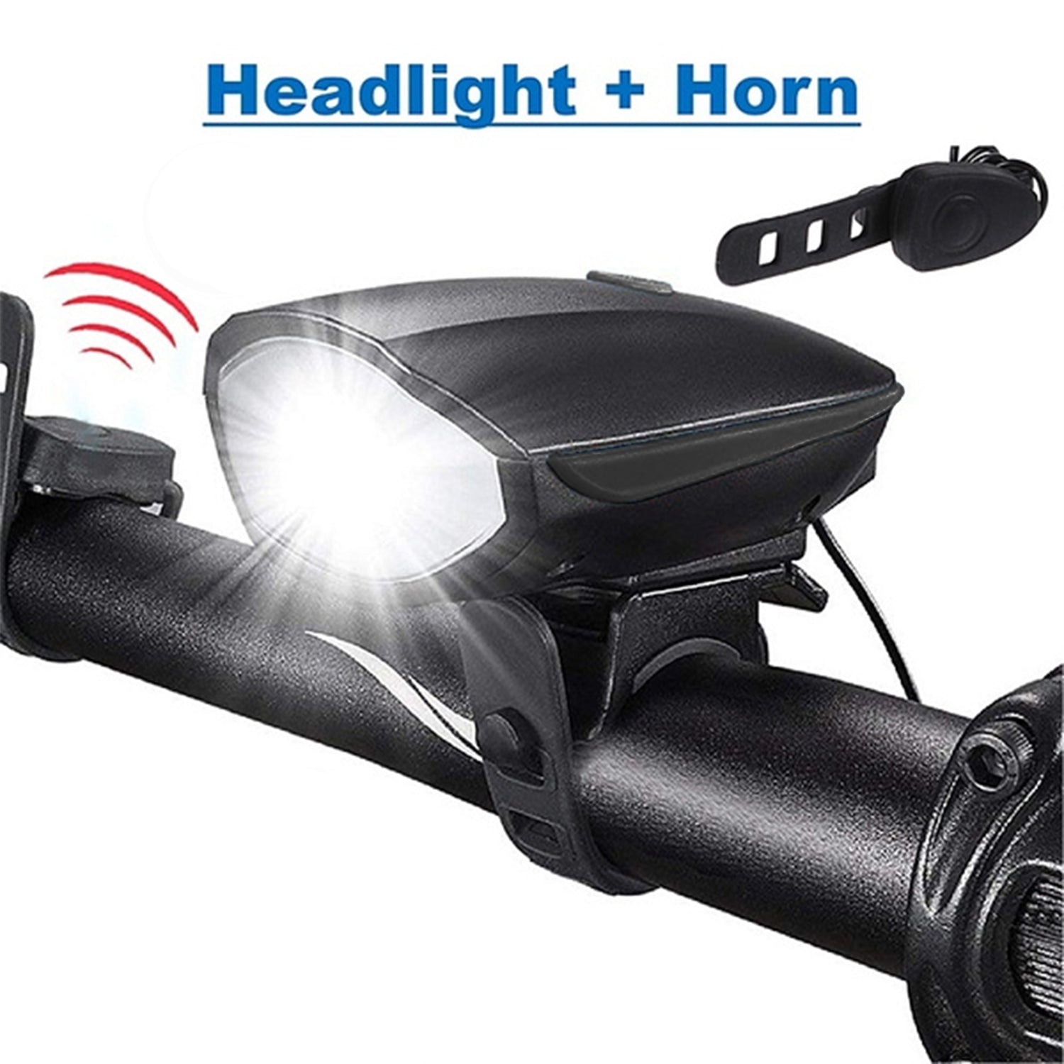 1718 Bicycle Horn with LED Light Work On Battery DeoDap