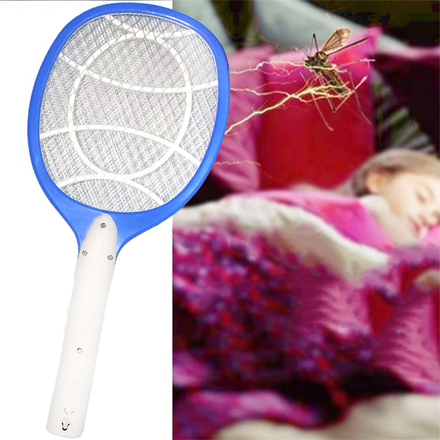 1722 Anti Mosquito Racket - Rechargeable Insect Killer Bat DeoDap