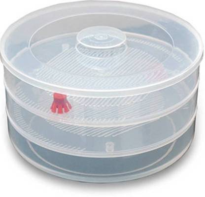 093 Plastic 3 Compartment Sprout Maker, White Royal -X Impex