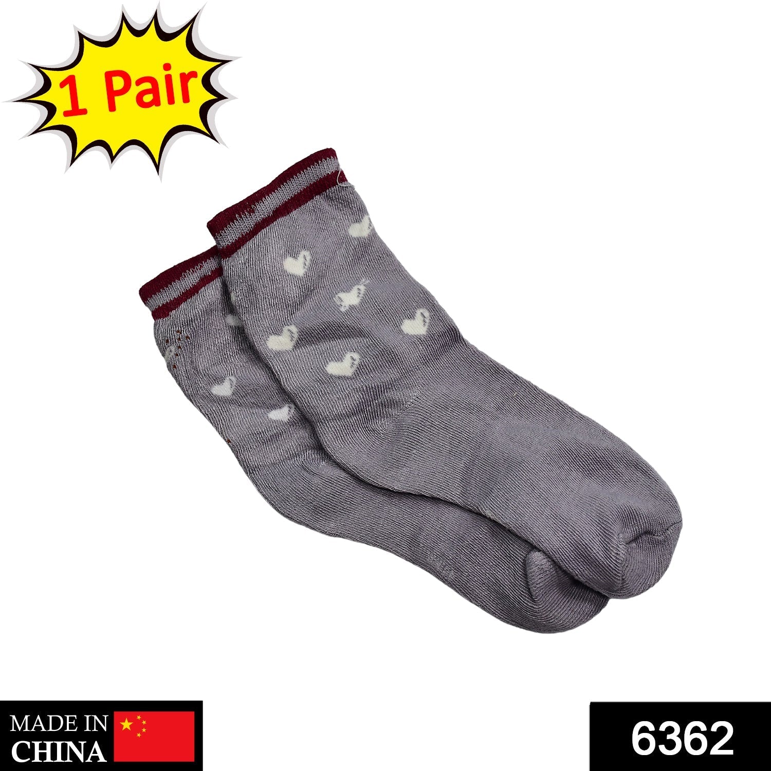 6362 1PAIR SOCKS PRINTED TRENDY MULTIPLE DESIGNER SOCKS DeoDap