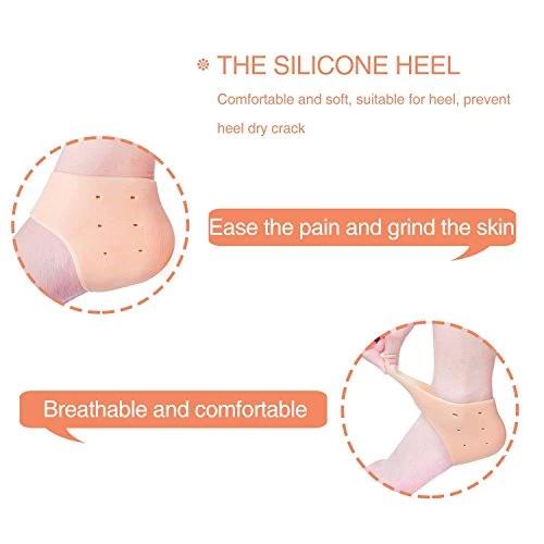 339 Moisturizing Skin Softening Silicone Gel for Dry Cracked Heel Repair (Multicolour) Royal -X Impex