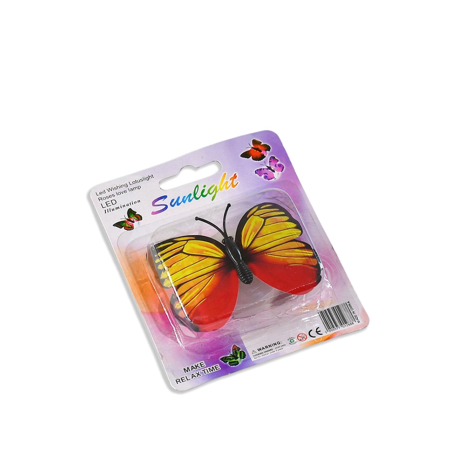 6278 The Butterfly 3D Night Lamp Comes with 3D Illusion Design Suitable for Drawing Room, Lobby. DeoDap