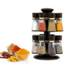 103 Revolving Plastic Spice Rack Masala Organiser (16 Pcs) DeoDap