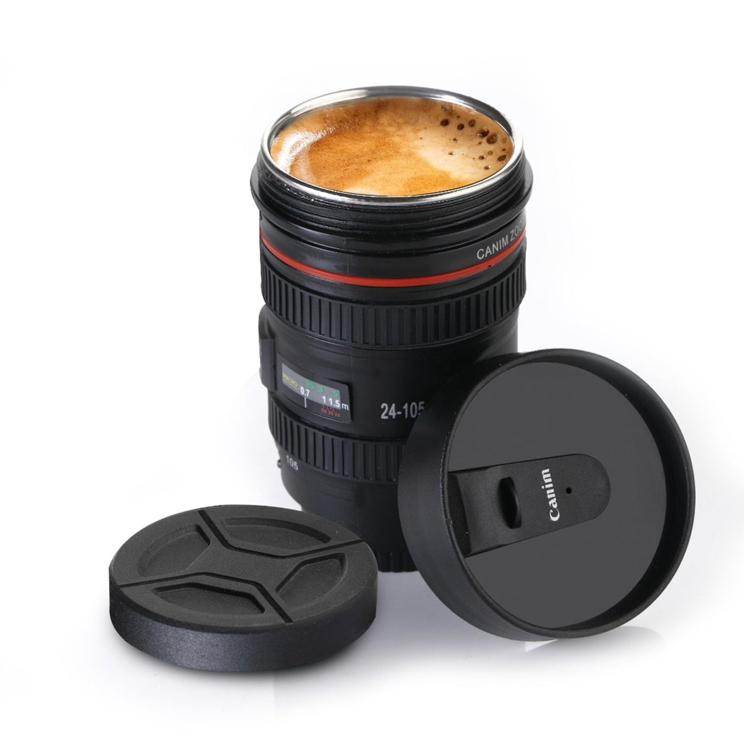 4763 Plastic Camera Lens Stainless Steel Coffee Mug DeoDap