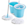 8702 Plastic Spinner Bucket Mop 360 Degree Self Spin Wringing with 2 Absorbers for Home and Office Floor Cleaning Mops Set DeoDap