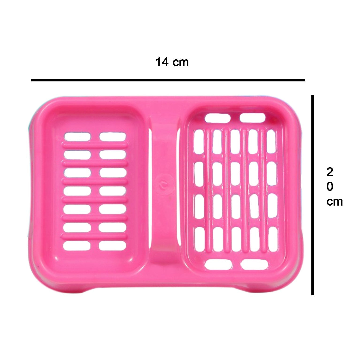 1127 2 in 1 Soap keeping Plastic Case for Bathroom use DeoDap