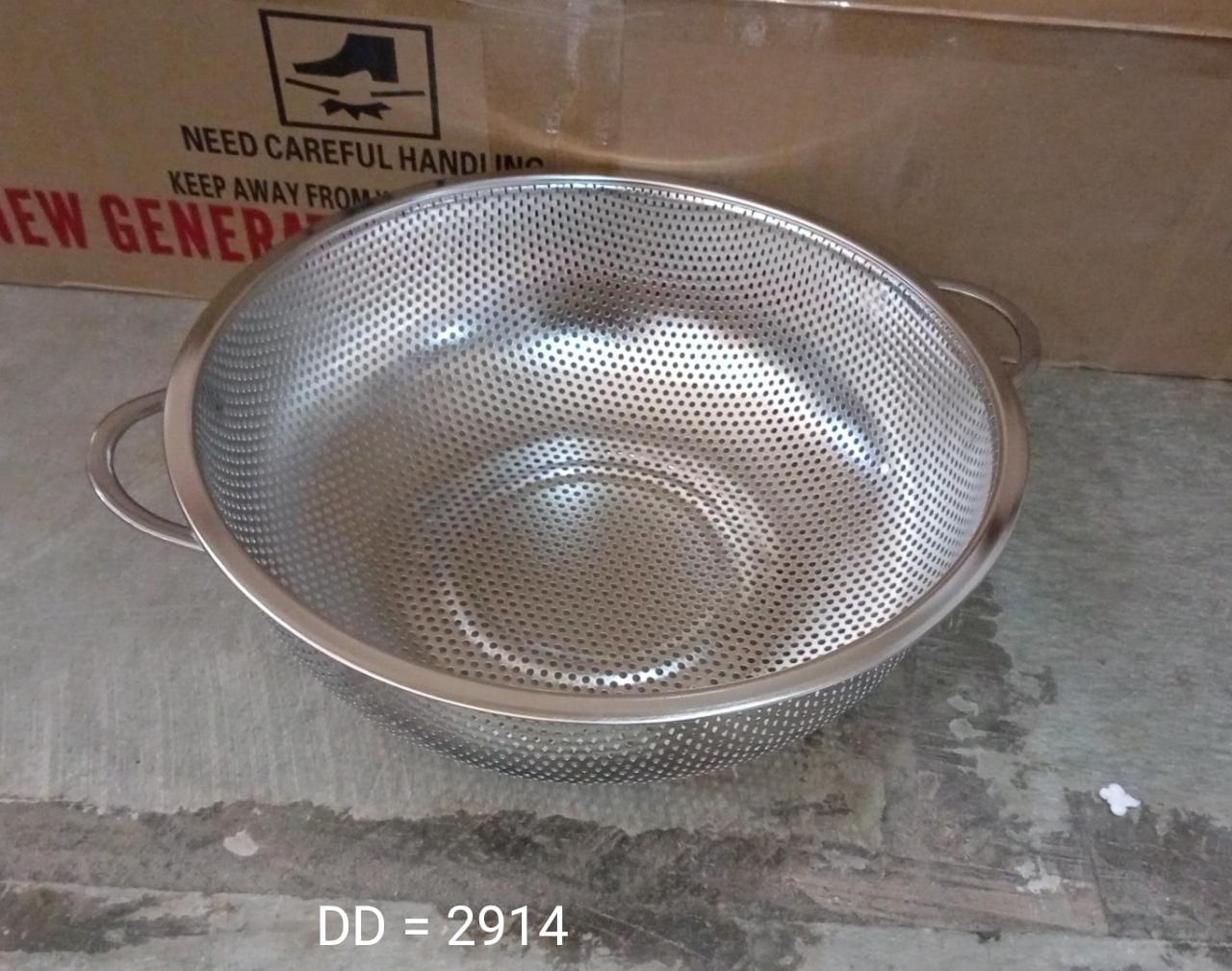 2914 Stainless Steel Rice Vegetables Washing Bowl Strainer Collapsible Strainer. DeoDap