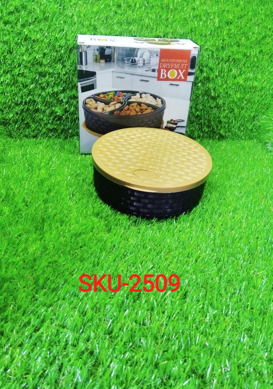 2509 Round Plastic Masala Spice Box DeoDap