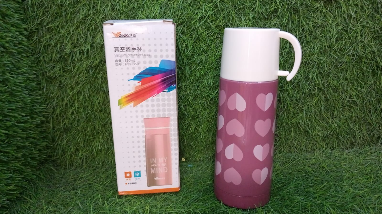 6847 DOUBLE WALL VACUUM STEEL BOTTLE TRAVEL WATER BOTTLE 300ML FOR HOME , OFFICE & SCHOOL USE